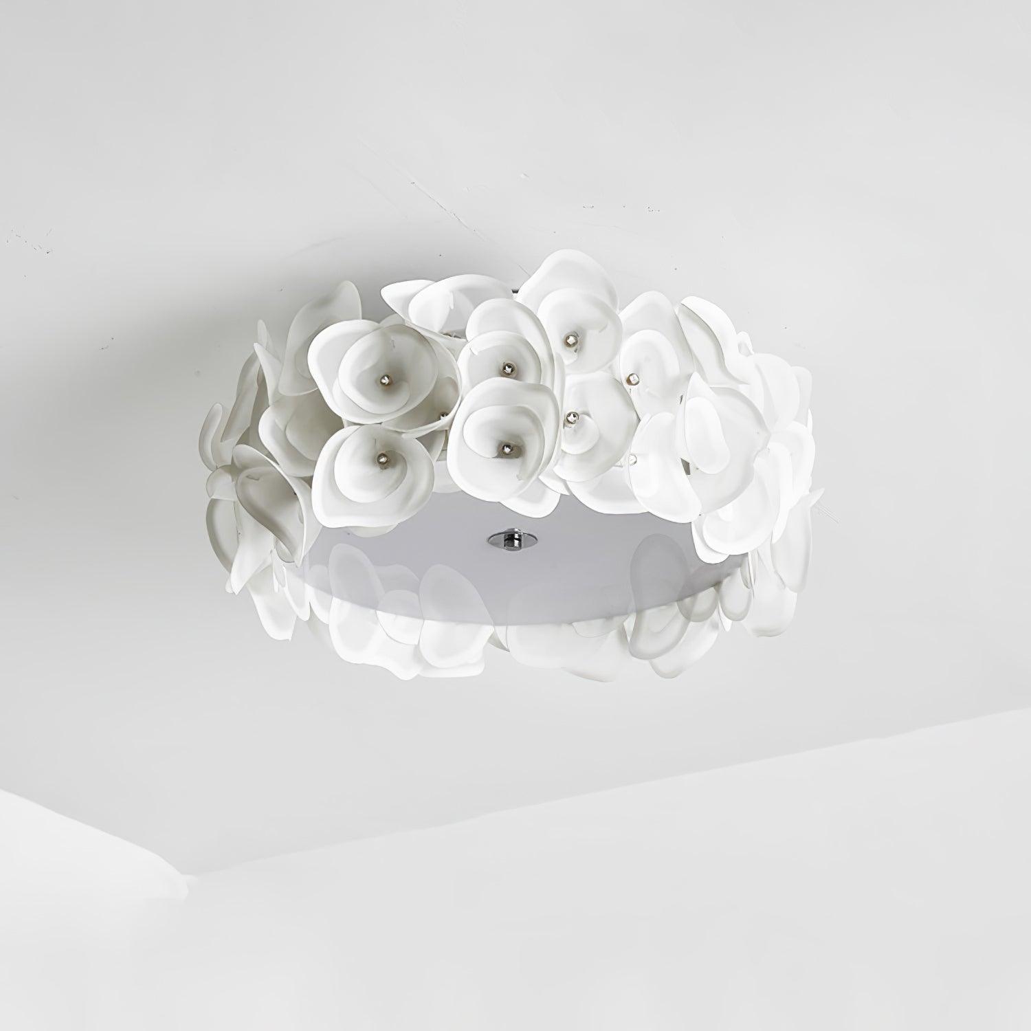 White Hydrangea Ceiling light Ceiling Lamp