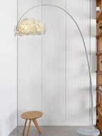 White Hydrangea Accent Lamp Floor Lamp