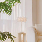 White Hydrangea Portable lamp Table Lamp