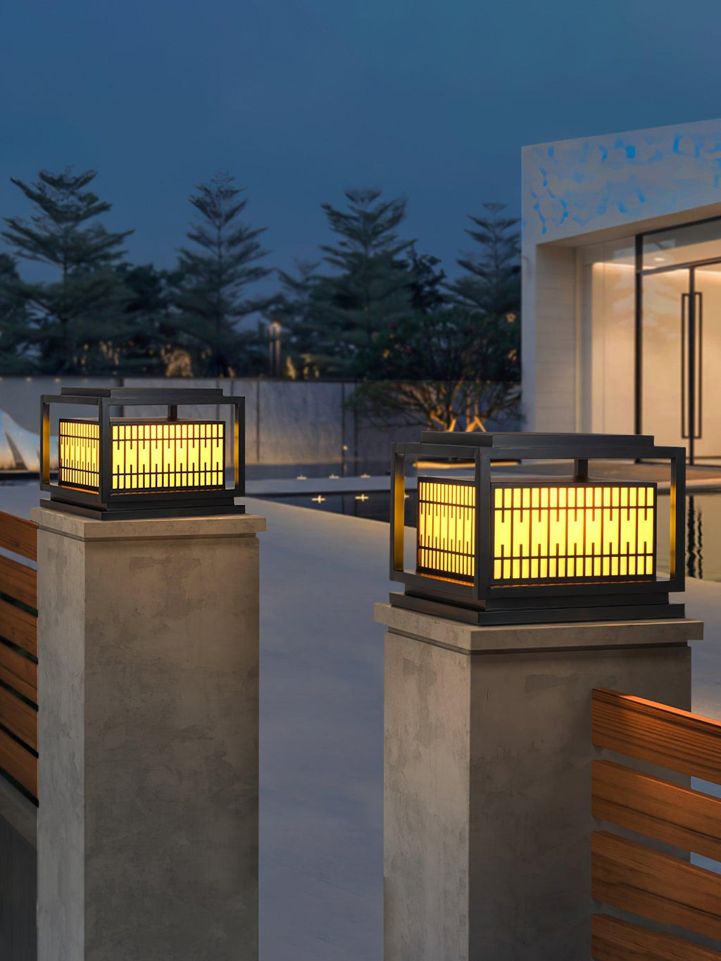 Window Grille Exterior lamp Outdoor Post Light