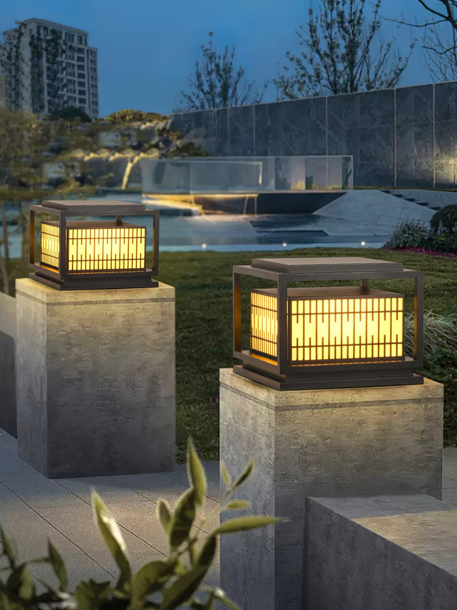 Window Grille Exterior lamp Outdoor Post Light