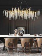 Wisteria Flower Crystal Pendant light Chandelier