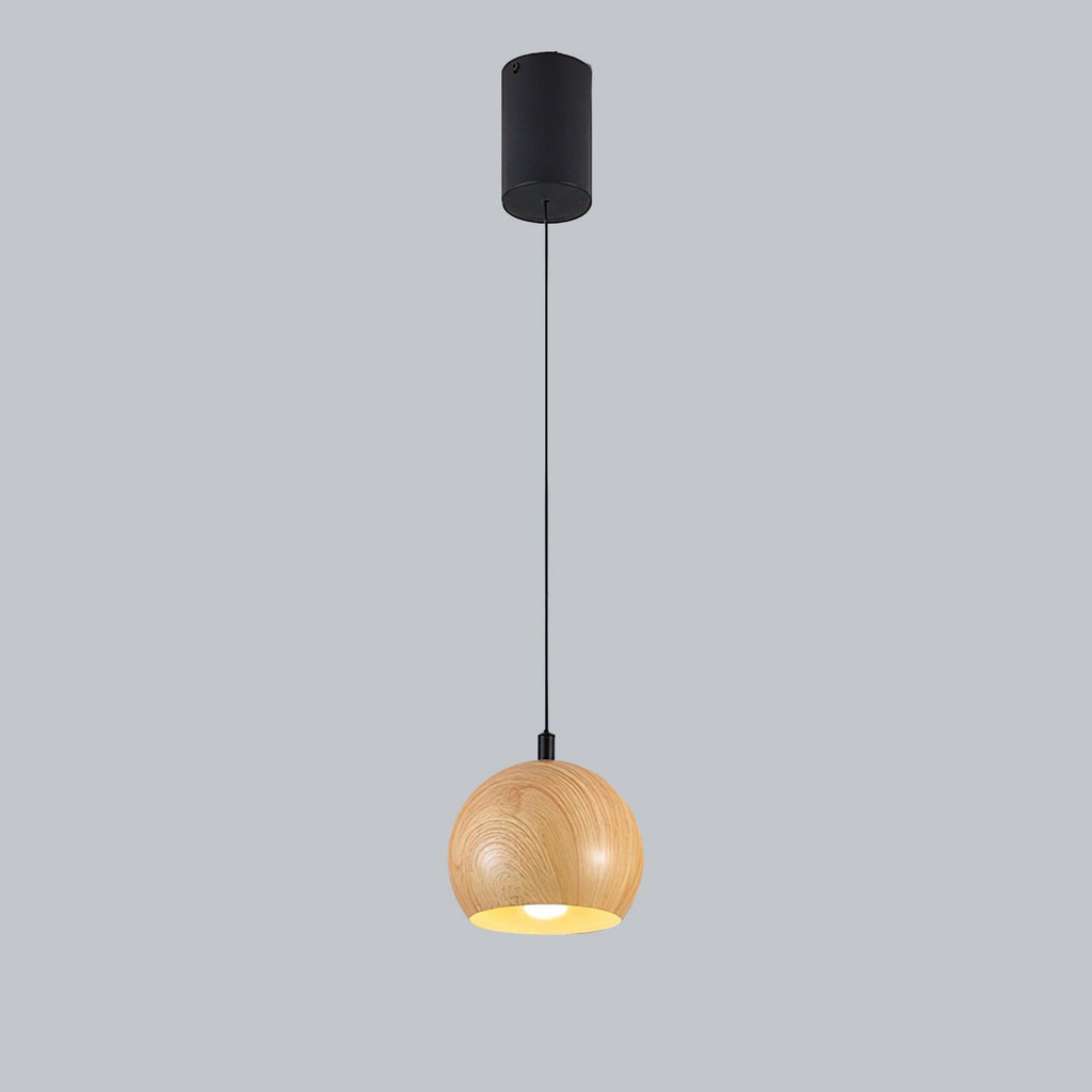 Wood Grain Droplight Pendant Lamp