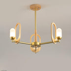 Wood Art Halo Candelabrum Chandelier
