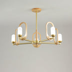 Wood Art Halo Candelabrum Chandelier