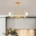 Wood Art Halo Candelabrum Chandelier