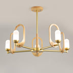 Wood Art Halo Candelabrum Chandelier