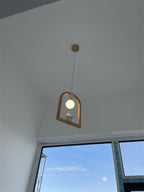 Wood Bird Resin Droplight Pendant Light