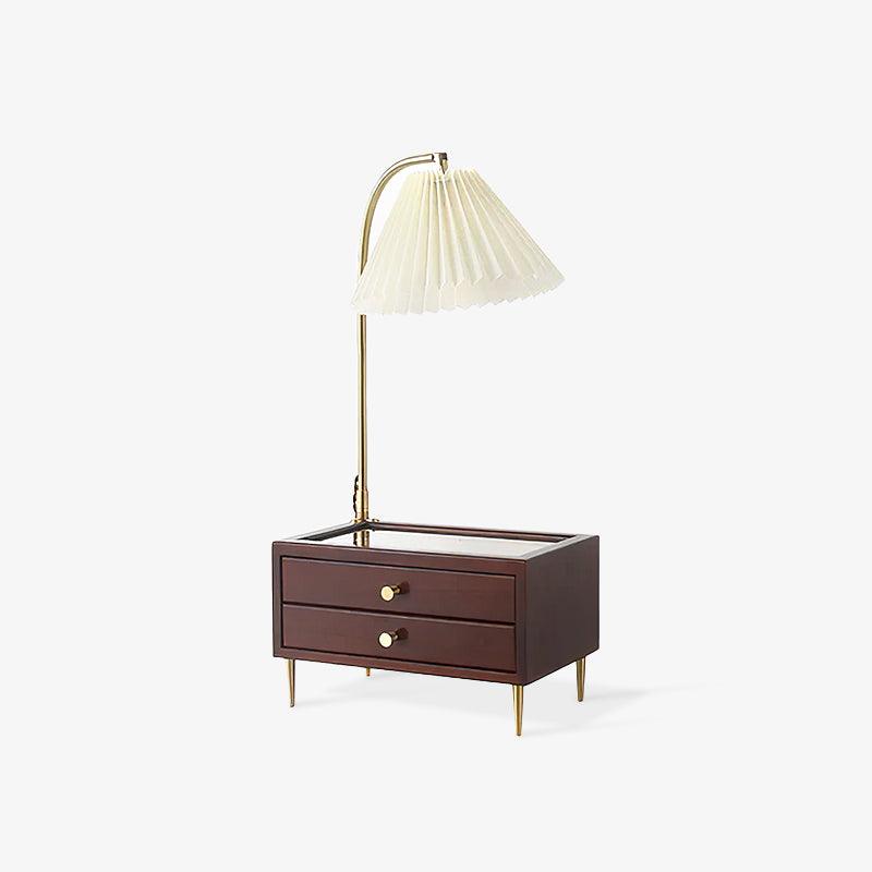 Wood Drawer Portable lamp Table Lamp