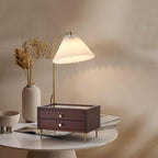 Wood Drawer Portable lamp Table Lamp