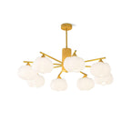 Wooden Cotton Balls Candelabrum Chandelier