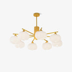Wooden Cotton Balls Candelabrum Chandelier