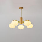 Wooden Cotton Balls Candelabrum Chandelier