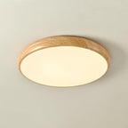 Wood Grain Round Overhead light Ceiling Lamp