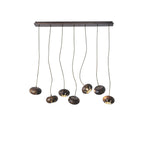 Wood Pumpkin Cluster Gasolier Chandelier