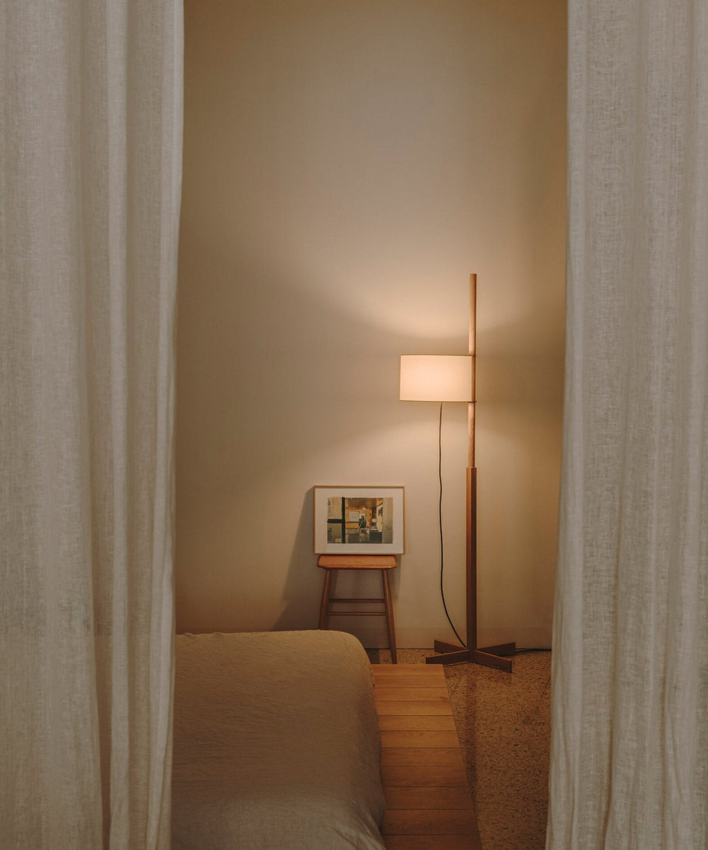 Wood Tmm Floor Lamp