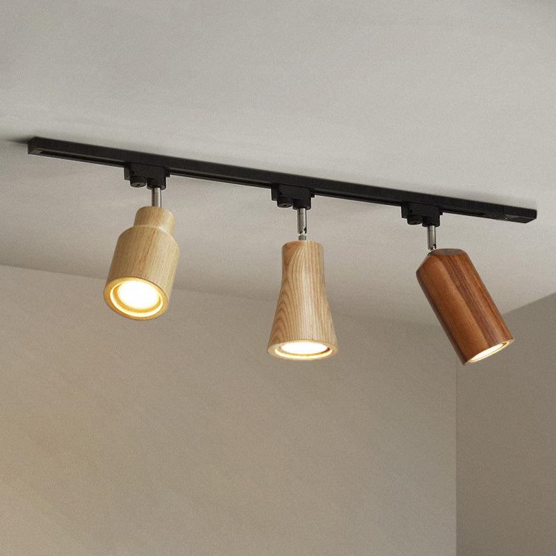 Wood Track Overhead light Ceiling Lamp