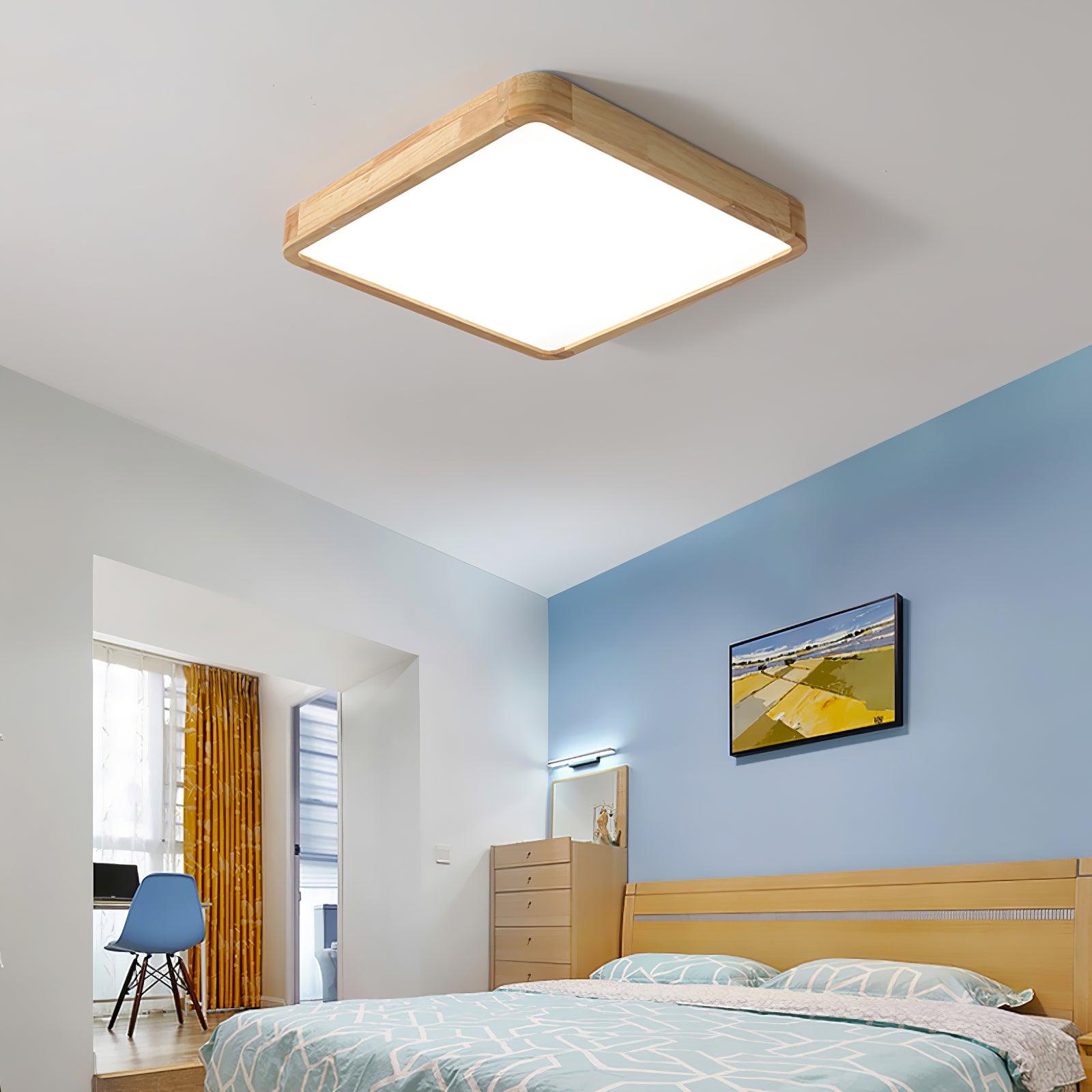 Wooden Geometric Ceiling-mounted light Ceiling Light