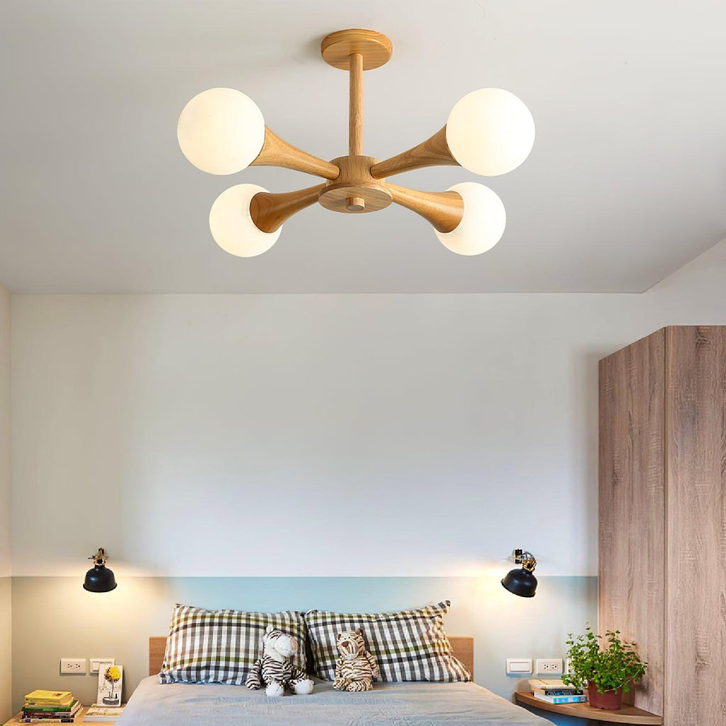 Wooden Nera Ceiling fixture Chandelier