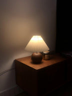 Wooden Pleated Desk lamp Table Lamp