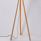 Wooden Pumpkin Uplight Lamp Floor Lamp
