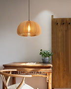 Wooden Pumpkin Ceiling light fitting Pendant Lamp