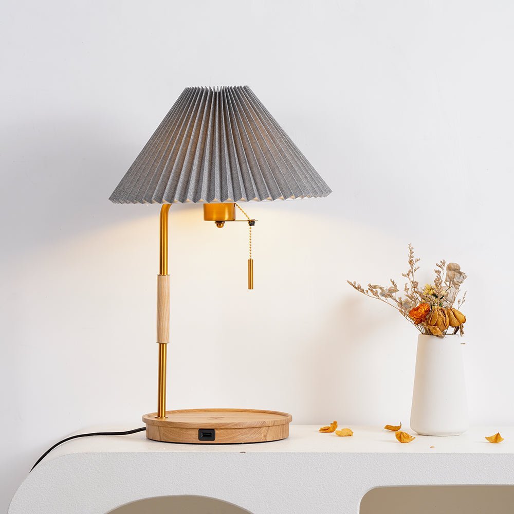Wooden Retro Work lamp Table Lamp