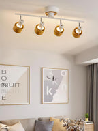 Wooden Adjustable Spot Overhead light Ceiling Lamp