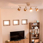 Wooden Adjustable Spot Overhead light Ceiling Lamp