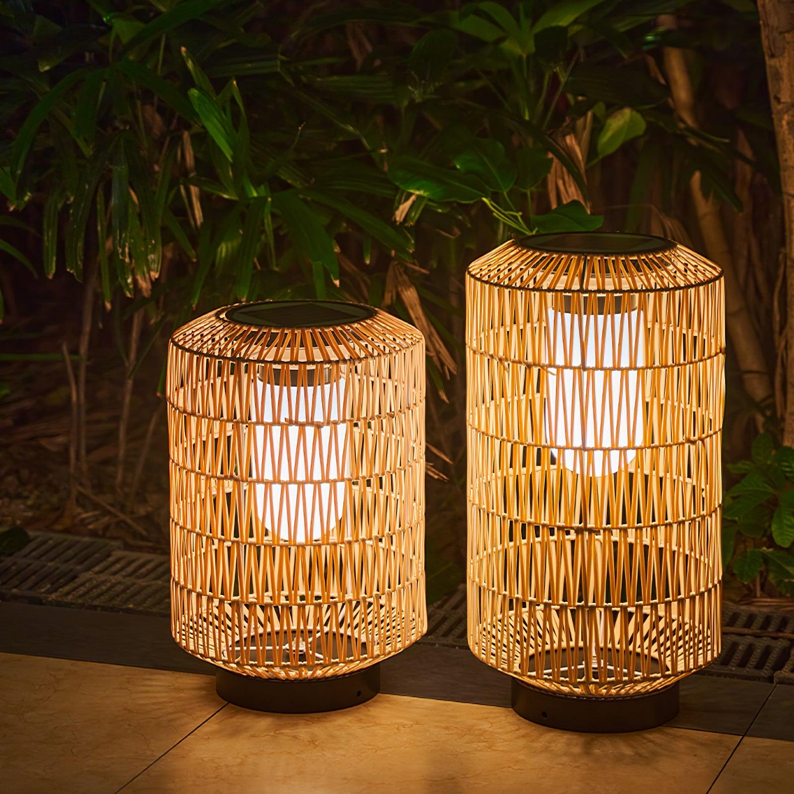 Woven Rattan Patio light Outdoor Lamp