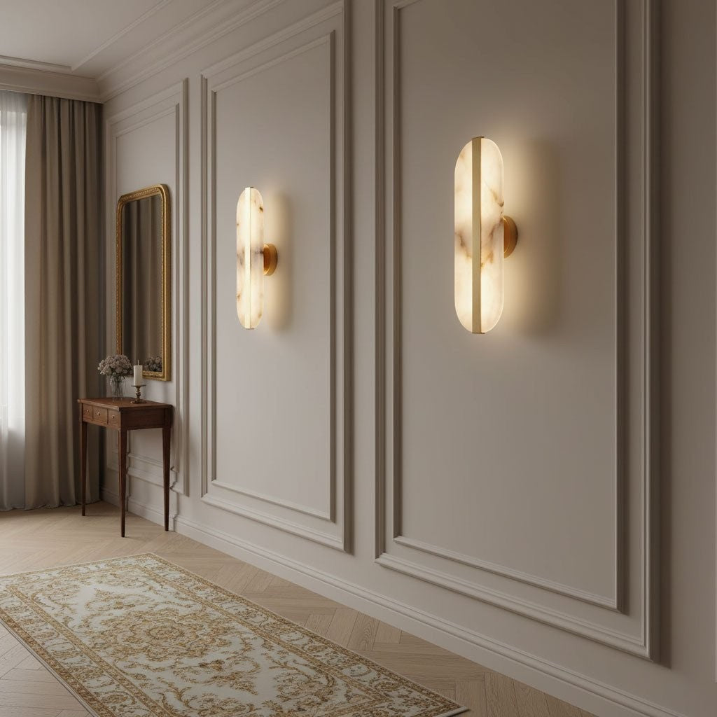 Alvara Alabaster Wall Sconce