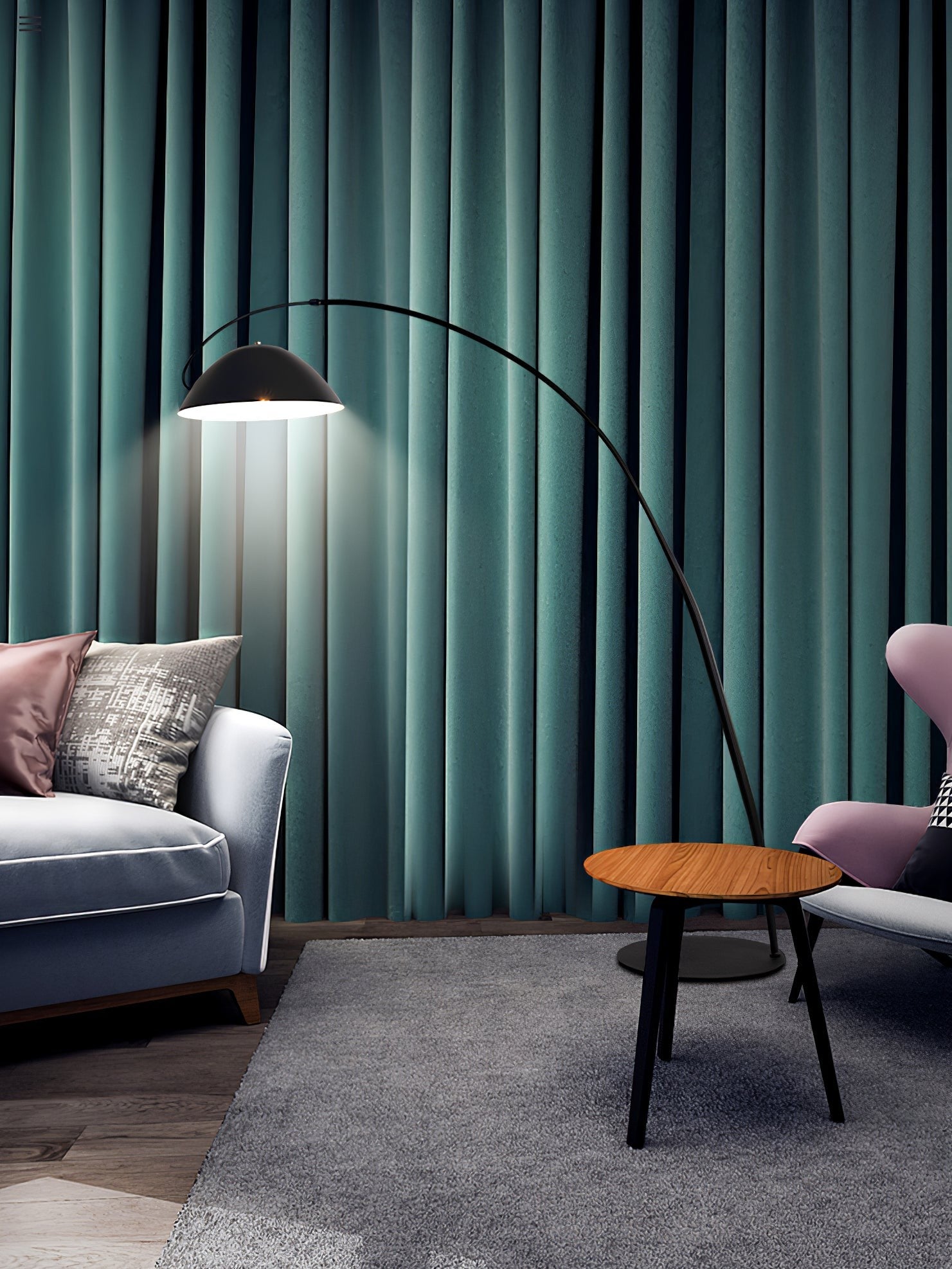 Arctura Nordic Arc Floor Lamp