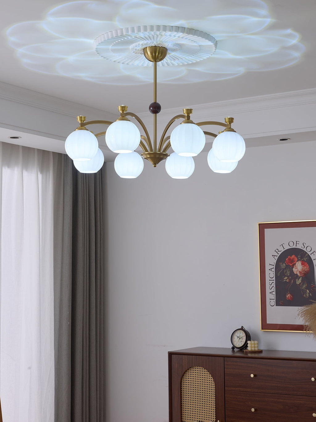 Aurelio Globe Arm Chandelier