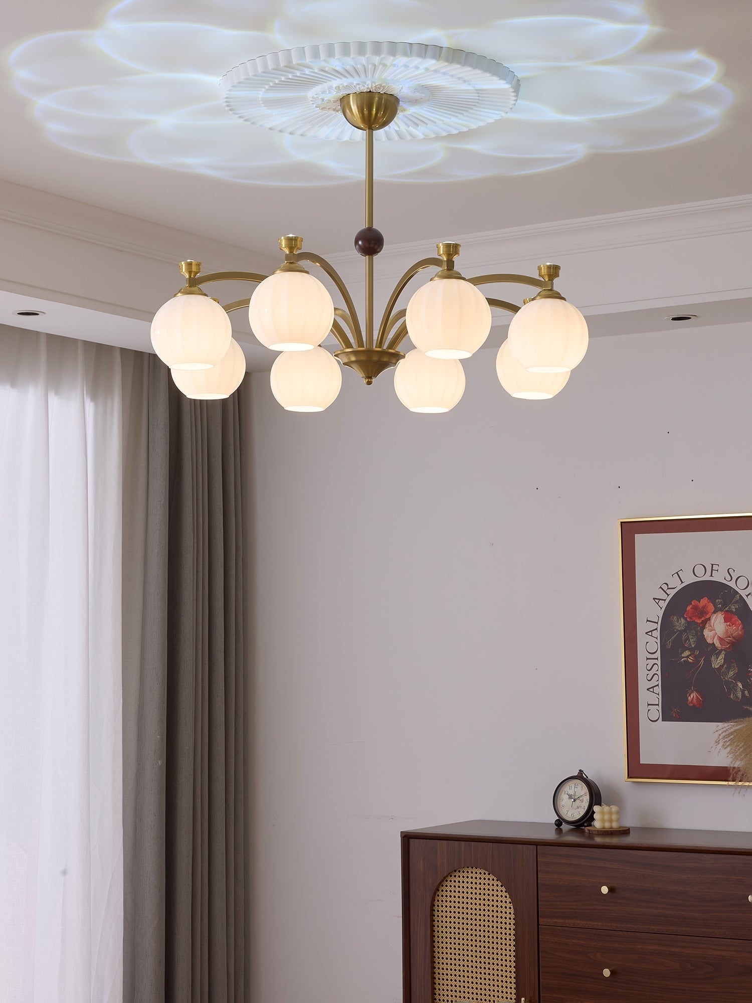Aurelio Globe Arm Chandelier