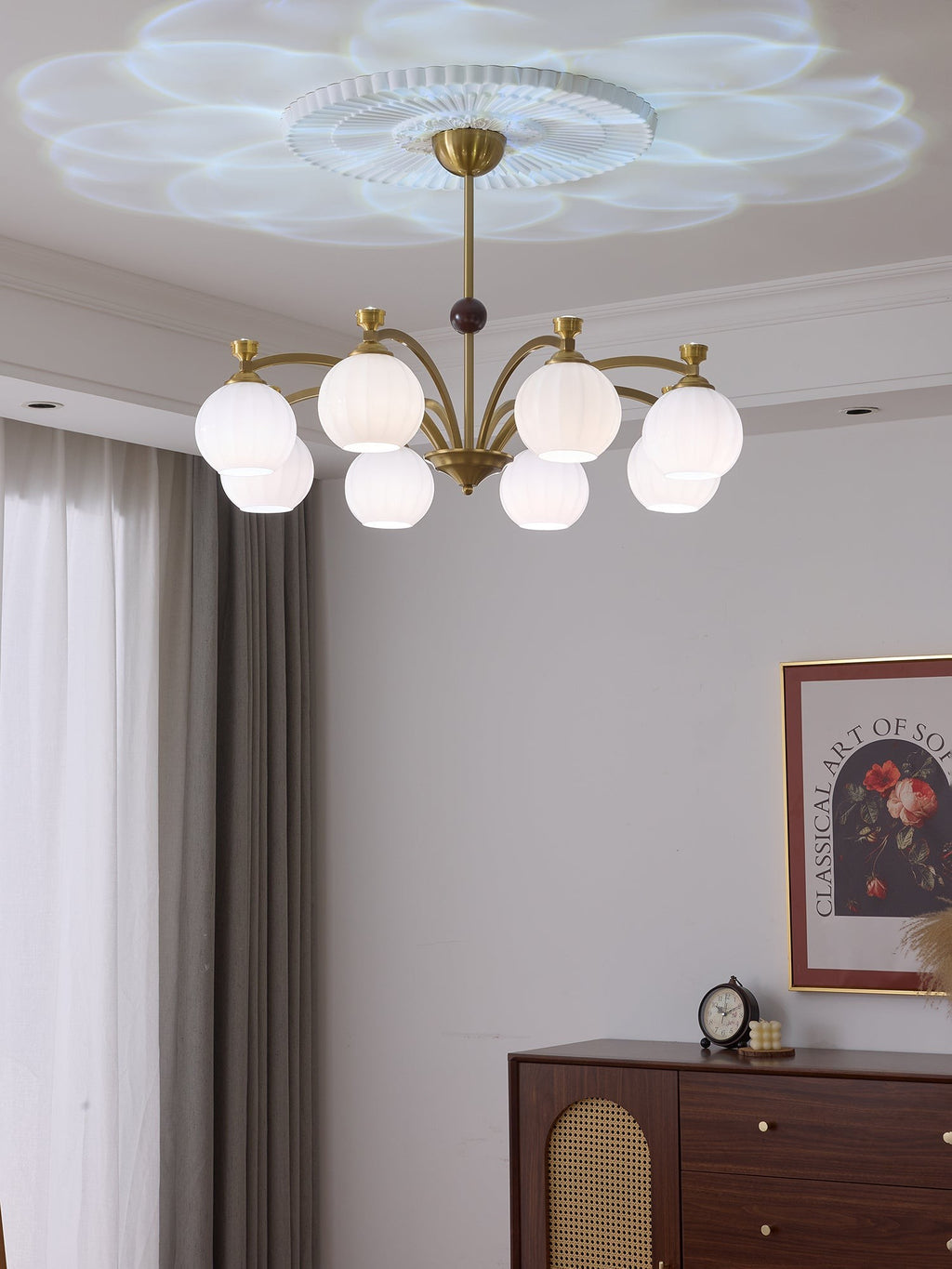 Aurelio Globe Arm Chandelier