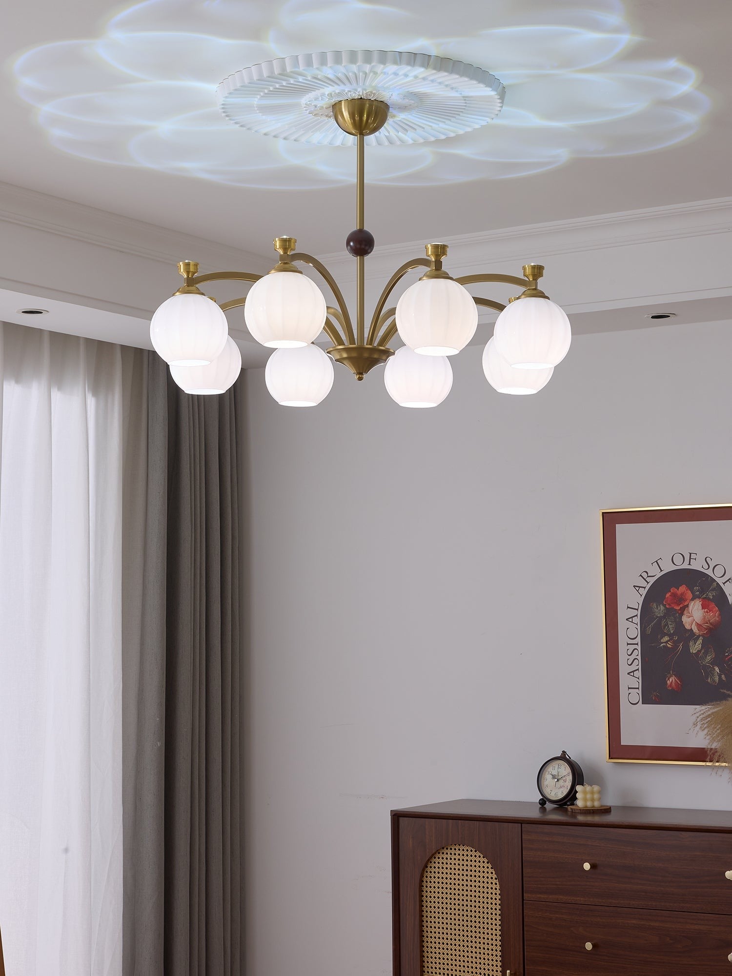 Aurelio Globe Arm Chandelier