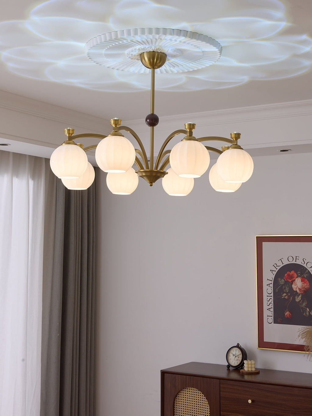 Aurelio Globe Arm Chandelier