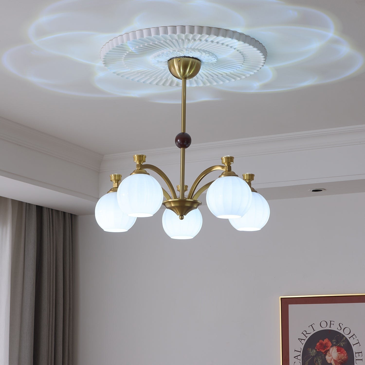 Aurelio Globe Arm Chandelier