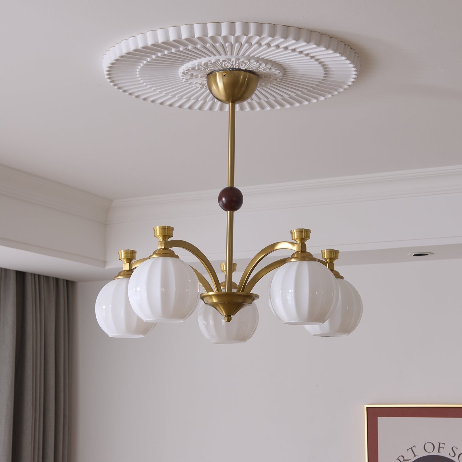 Aurelio Globe Arm Chandelier
