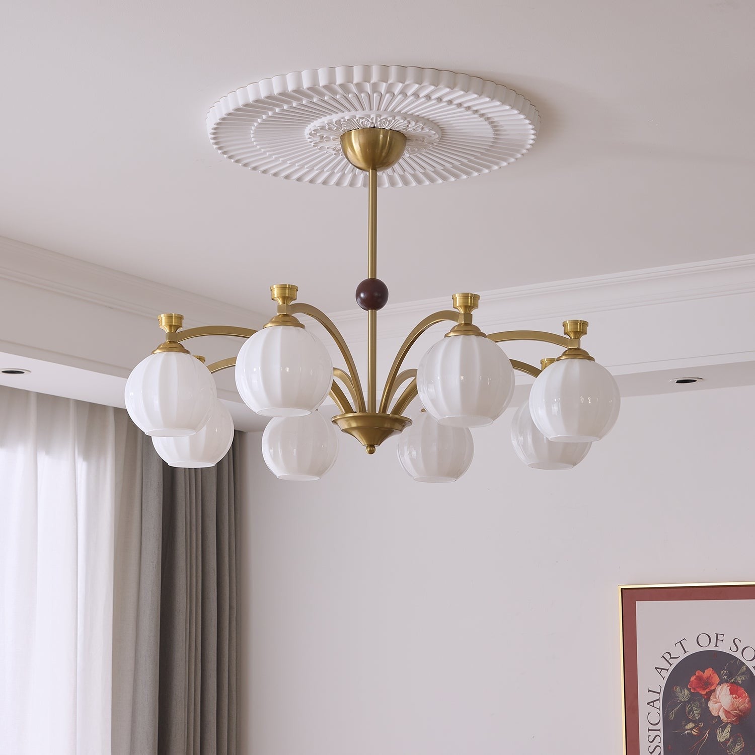 Aurelio Globe Arm Chandelier