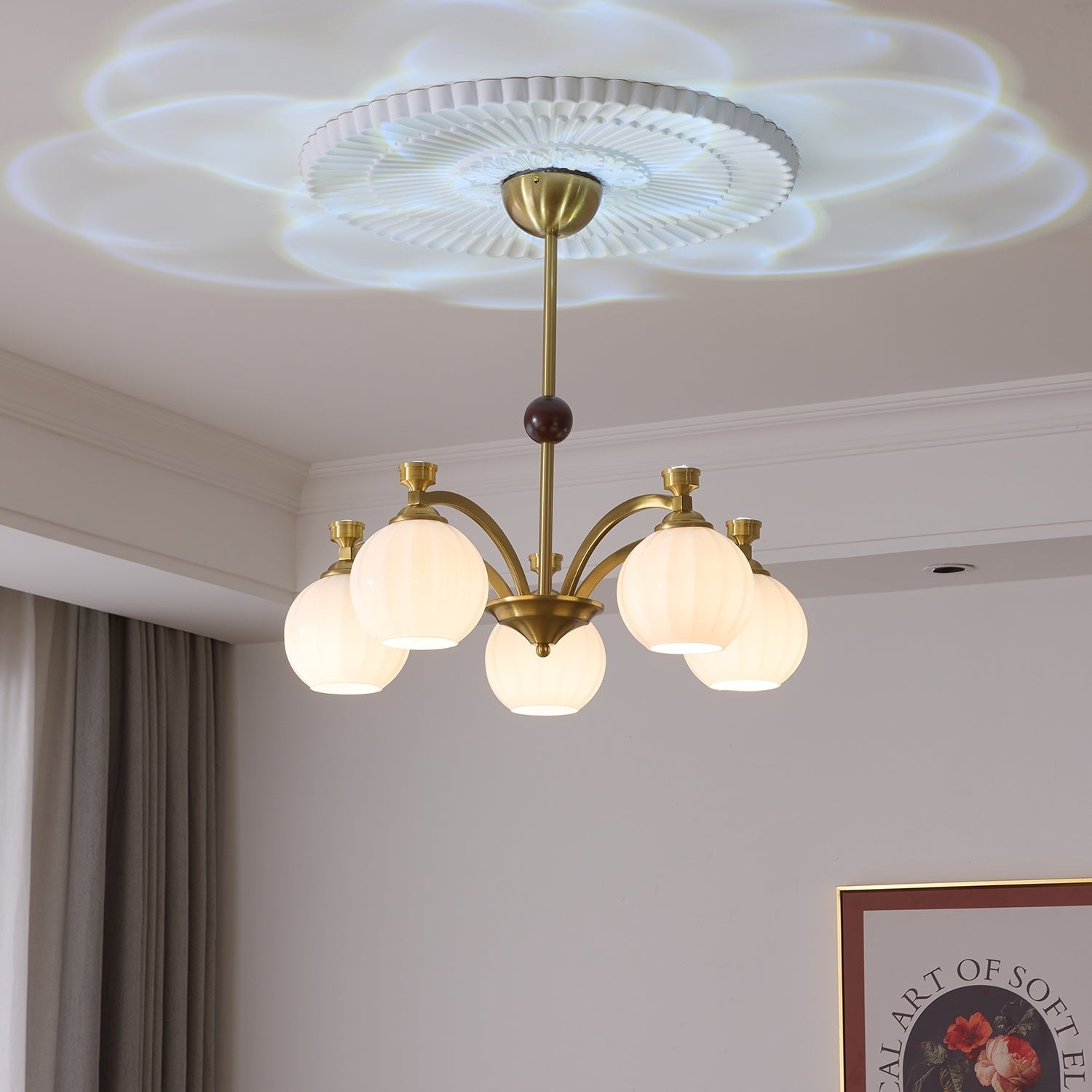 Aurelio Globe Arm Chandelier