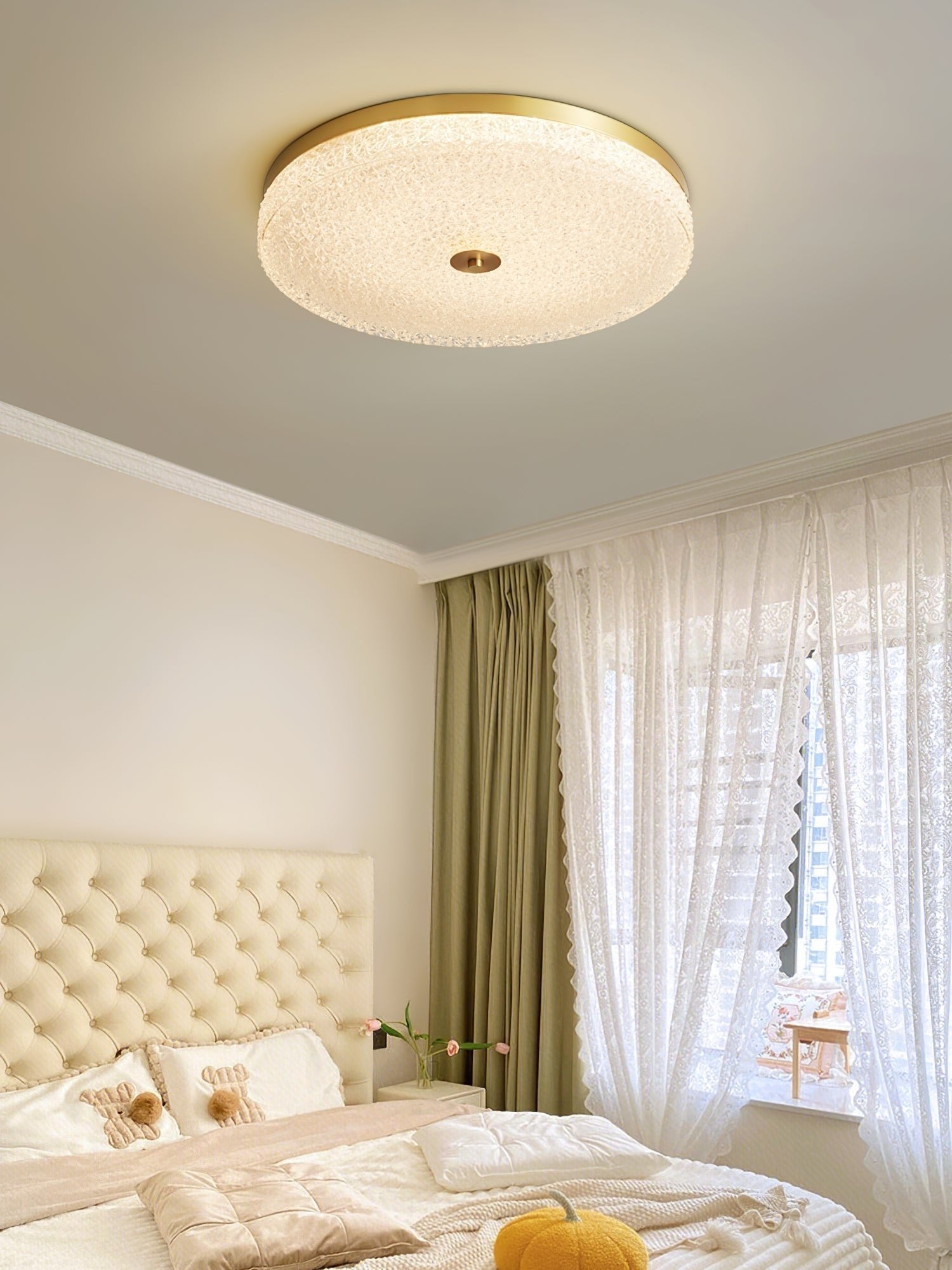 Aurielle Frost Glass Ceiling Light