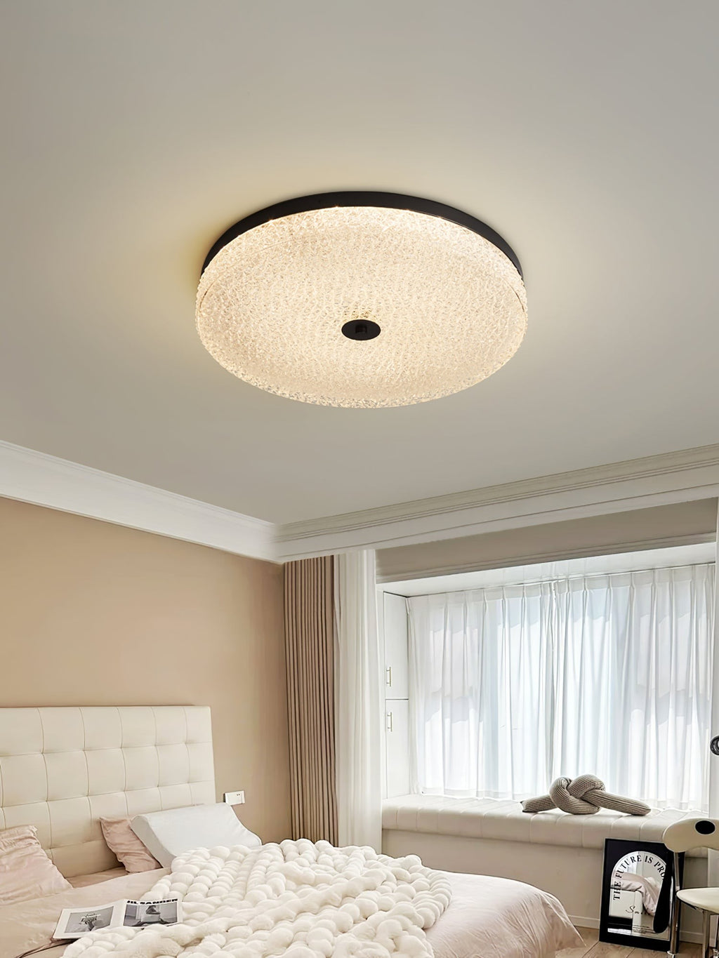 Aurielle Frost Glass Ceiling Light