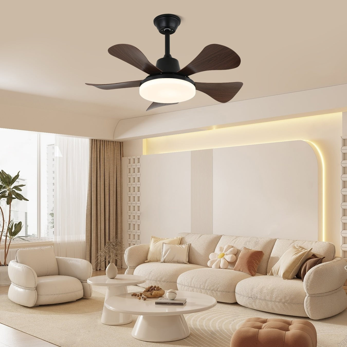 Avelon Modern Ceiling Fan Light