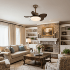 Terra Walnut Ceiling Fan Light
