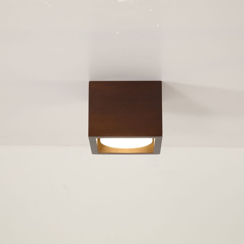 Cubora Minimal Wood Ceiling Light