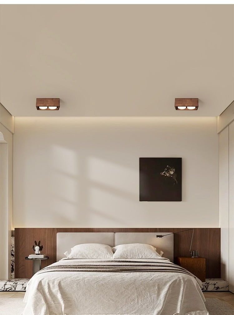 Cubora Minimal Wood Ceiling Light