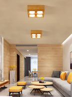 Cubora Minimal Wood Ceiling Light