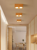 Cubora Minimal Wood Ceiling Light