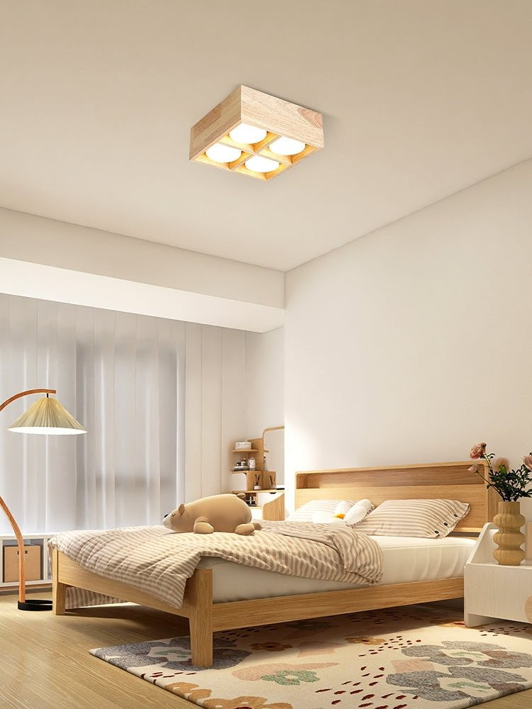 Cubora Minimal Wood Ceiling Light
